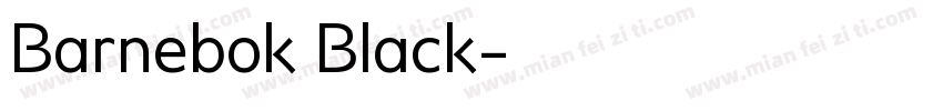 Barnebok Black字体转换